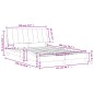 vidaXL Bett mit Matratze Dunkelgrau 120x200 cm Samt vidaXL Bett mit Matratze Dunkelgrau 120x200 cm Samt