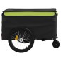 vidaXL Fahrradanhänger Schwarz und Grün 45 kg Eisen vidaXL Fahrradanhänger Schwarz und Grün 45 kg Eisen