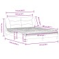 vidaXL Bett mit Matratze Blau 160x200 cm Stoff vidaXL Bett mit Matratze Blau 160x200 cm Stoff