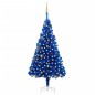 vidaXL Künstlicher Weihnachtsbaum Beleuchtung & Kugeln Blau 210 cm vidaXL Künstlicher Weihnachtsbaum Beleuchtung & Kugeln Blau 210 cm
