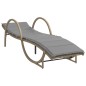 vidaXL Sonnenliegen 2 Stk. mit Tisch Beige Poly Rattan vidaXL Sonnenliegen 2 Stk. mit Tisch Beige Poly Rattan