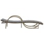 vidaXL Sonnenliegen 2 Stk. mit Tisch Beige Poly Rattan vidaXL Sonnenliegen 2 Stk. mit Tisch Beige Poly Rattan