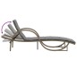 vidaXL Sonnenliegen 2 Stk. mit Tisch Beige Poly Rattan vidaXL Sonnenliegen 2 Stk. mit Tisch Beige Poly Rattan