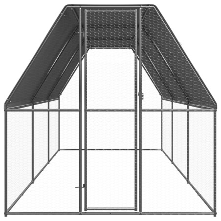 vidaXL Hühnerkäfig 2x6x2 m Verzinkter Stahl