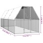 vidaXL Hühnerkäfig 2x6x2 m Verzinkter Stahl vidaXL Hühnerkäfig 2x6x2 m Verzinkter Stahl