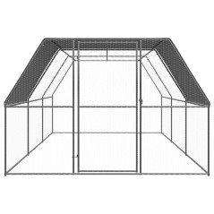 vidaXL Hühnerkäfig 3x6x2 m Verzinkter Stahl