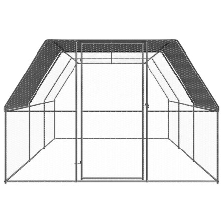 vidaXL Hühnerkäfig 3x6x2 m Verzinkter Stahl