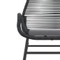 vidaXL Gartenstühle 2 Stk. mit Kissen Schwarz Poly Rattan vidaXL Gartenstühle 2 Stk. mit Kissen Schwarz Poly Rattan