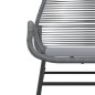 vidaXL Gartenstühle 2 Stk. mit Kissen Grau Poly Rattan vidaXL Gartenstühle 2 Stk. mit Kissen Grau Poly Rattan