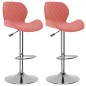 vidaXL Barhocker 2 Stk. Rosa Samt vidaXL Barhocker 2 Stk. Rosa Samt
