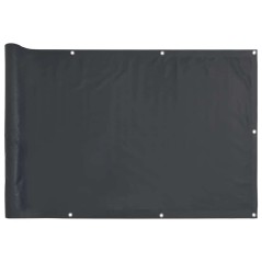 vidaXL Balkon-Sichtschutz Anthrazit 300x90 cm PVC