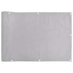 vidaXL Balkon-Sichtschutz Grau 700x90 cm PVC