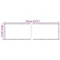 vidaXL Balkon-Sichtschutz Grau 700x90 cm PVC vidaXL Balkon-Sichtschutz Grau 700x90 cm PVC