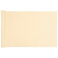 vidaXL Balkon-Sichtschutz Creme 800x120 cm PVC