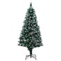 vidaXL Künstlicher Weihnachtsbaum mit Beleuchtung Kugeln Zapfen 150 cm vidaXL Künstlicher Weihnachtsbaum mit Beleuchtung Kugeln Zapfen 150 cm