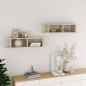 vidaXL Wandregale 2 Stk. Sonoma-Eiche 90x18x20 cm Holzwerkstoff vidaXL Wandregale 2 Stk. Sonoma-Eiche 90x18x20 cm Holzwerkstoff