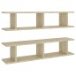 vidaXL Wandregale 2 Stk. Sonoma-Eiche 90x18x20 cm Holzwerkstoff vidaXL Wandregale 2 Stk. Sonoma-Eiche 90x18x20 cm Holzwerkstoff
