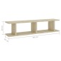 vidaXL Wandregale 2 Stk. Sonoma-Eiche 90x18x20 cm Holzwerkstoff vidaXL Wandregale 2 Stk. Sonoma-Eiche 90x18x20 cm Holzwerkstoff