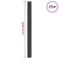 vidaXL Unkrautvlies Schwarz 1,5x25 m PP vidaXL Unkrautvlies Schwarz 1,5x25 m PP