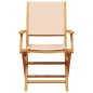 vidaXL 7-tlg. Garten-Essgruppe Stoff und Massivholz Beige vidaXL 7-tlg. Garten-Essgruppe Stoff und Massivholz Beige