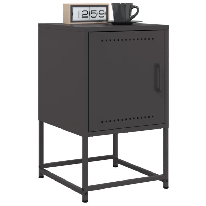 vidaXL Nachttische 2 Stk. Schwarz 36x39x60,5 cm Stahl vidaXL Nachttische 2 Stk. Schwarz 36x39x60,5 cm Stahl