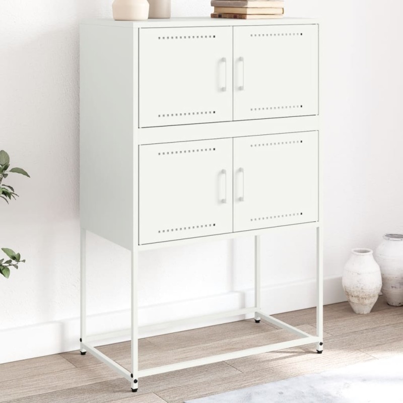 vidaXL Sideboard Weiß 68,5x38,5x107 cm Stahl vidaXL Sideboard Weiß 68,5x38,5x107 cm Stahl