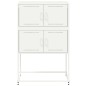 vidaXL Sideboard Weiß 68,5x38,5x107 cm Stahl vidaXL Sideboard Weiß 68,5x38,5x107 cm Stahl