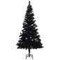 Künstlicher Weihnachtsbaum mit LEDs & Kugeln Schwarz 120 cm PVC Künstlicher Weihnachtsbaum mit LEDs & Kugeln Schwarz 120 cm PVC