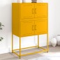vidaXL Sideboard Senfgelb 68,5x38,5x107 cm Stahl vidaXL Sideboard Senfgelb 68,5x38,5x107 cm Stahl