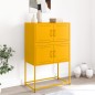 vidaXL Sideboard Senfgelb 68,5x38,5x107 cm Stahl vidaXL Sideboard Senfgelb 68,5x38,5x107 cm Stahl