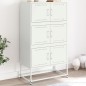 vidaXL Sideboard Weiß 68,5x38,5x123,5 cm Stahl vidaXL Sideboard Weiß 68,5x38,5x123,5 cm Stahl