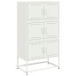 vidaXL Sideboard Weiß 68,5x38,5x123,5 cm Stahl vidaXL Sideboard Weiß 68,5x38,5x123,5 cm Stahl