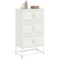 vidaXL Sideboard Weiß 68,5x38,5x123,5 cm Stahl vidaXL Sideboard Weiß 68,5x38,5x123,5 cm Stahl