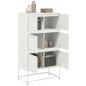 vidaXL Sideboard Weiß 68,5x38,5x123,5 cm Stahl vidaXL Sideboard Weiß 68,5x38,5x123,5 cm Stahl
