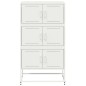 vidaXL Sideboard Weiß 68,5x38,5x123,5 cm Stahl vidaXL Sideboard Weiß 68,5x38,5x123,5 cm Stahl