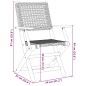 vidaXL Gartenstühle 8 Stk. Klappbar Schwarz Poly Rattan & Massivholz vidaXL Gartenstühle 8 Stk. Klappbar Schwarz Poly Rattan & Massivholz