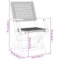 vidaXL Gartenstühle 8 Stk. Klappbar Beige Poly Rattan & Massivholz vidaXL Gartenstühle 8 Stk. Klappbar Beige Poly Rattan & Massivholz