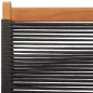 vidaXL Gartenstühle 6 Stk. Klappbar Schwarz Massivholz Akazie vidaXL Gartenstühle 6 Stk. Klappbar Schwarz Massivholz Akazie