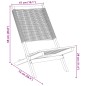vidaXL Gartenstühle 6 Stk. Klappbar Schwarz Massivholz Akazie vidaXL Gartenstühle 6 Stk. Klappbar Schwarz Massivholz Akazie
