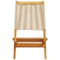 vidaXL Gartenstühle 4 Stk. Klappbar Beige Massivholz Akazie vidaXL Gartenstühle 4 Stk. Klappbar Beige Massivholz Akazie