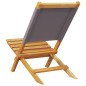 vidaXL Gartenstühle 6 Stk. Klappbar Anthrazit Stoff und Massivholz vidaXL Gartenstühle 6 Stk. Klappbar Anthrazit Stoff und Massivholz