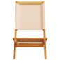 vidaXL Gartenstühle 8 Stk. Klappbar Beige Stoff und Massivholz vidaXL Gartenstühle 8 Stk. Klappbar Beige Stoff und Massivholz