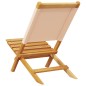 vidaXL Gartenstühle 8 Stk. Klappbar Beige Stoff und Massivholz vidaXL Gartenstühle 8 Stk. Klappbar Beige Stoff und Massivholz