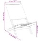 vidaXL Gartenstühle 8 Stk. Klappbar Beige Stoff und Massivholz vidaXL Gartenstühle 8 Stk. Klappbar Beige Stoff und Massivholz