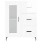 Highboard Hochglanz-Weiß 69,5x34x180 cm Holzwerkstoff Highboard Hochglanz-Weiß 69,5x34x180 cm Holzwerkstoff
