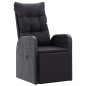 vidaXL 7-tlg. Garten-Essgruppe mit Kissen Schwarz Poly Rattan vidaXL 7-tlg. Garten-Essgruppe mit Kissen Schwarz Poly Rattan