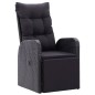 vidaXL 9-tlg. Garten-Essgruppe mit Kissen Schwarz Poly Rattan vidaXL 9-tlg. Garten-Essgruppe mit Kissen Schwarz Poly Rattan