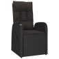 vidaXL 9-tlg. Garten-Essgruppe mit Kissen Schwarz Poly Rattan vidaXL 9-tlg. Garten-Essgruppe mit Kissen Schwarz Poly Rattan