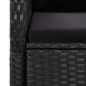 vidaXL 9-tlg. Garten-Essgruppe mit Kissen Schwarz Poly Rattan vidaXL 9-tlg. Garten-Essgruppe mit Kissen Schwarz Poly Rattan