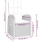 vidaXL 9-tlg. Garten-Essgruppe mit Kissen Schwarz Poly Rattan vidaXL 9-tlg. Garten-Essgruppe mit Kissen Schwarz Poly Rattan